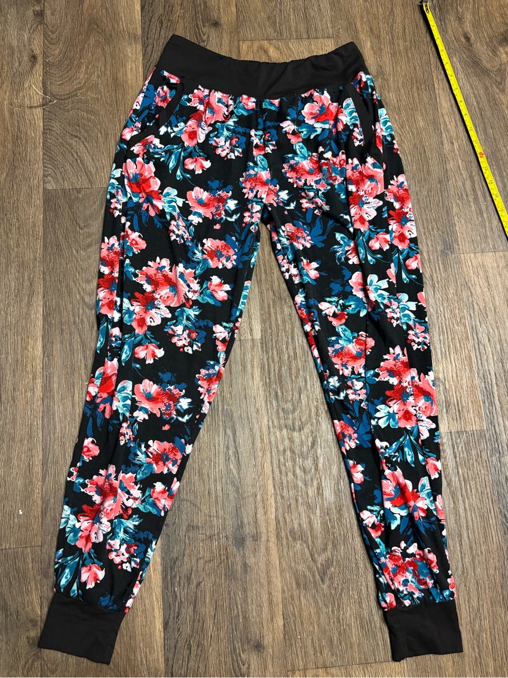 Tart Intimates Womens Jogger Lounge Sweatpants Pull On Stretch Floral Size S